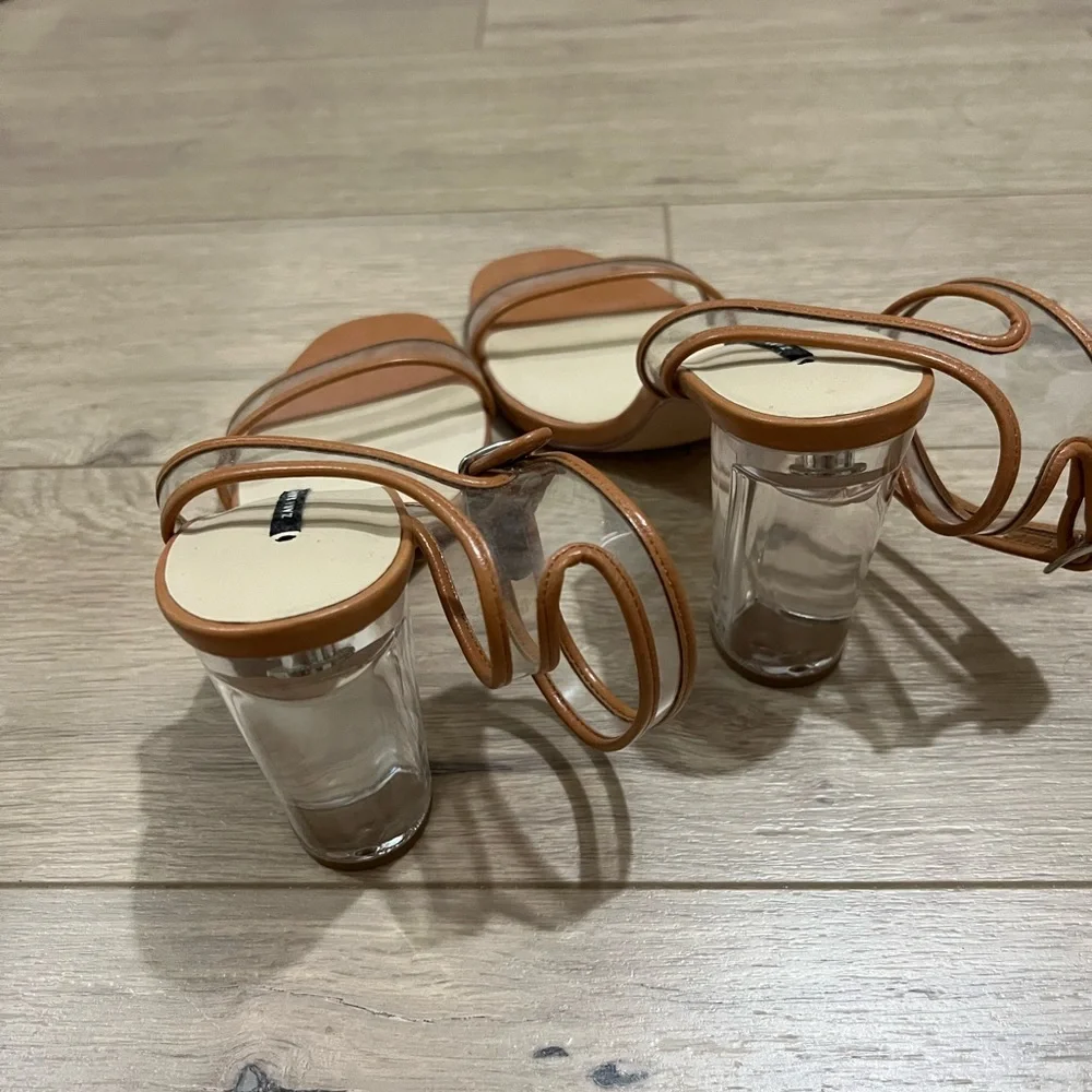 Zara Lucite Heeled Sandals EUR 38 - Picture 3 of 7